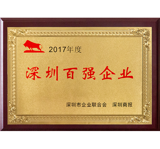 杏耀集团连续十二年蝉联“深圳百强企业”
