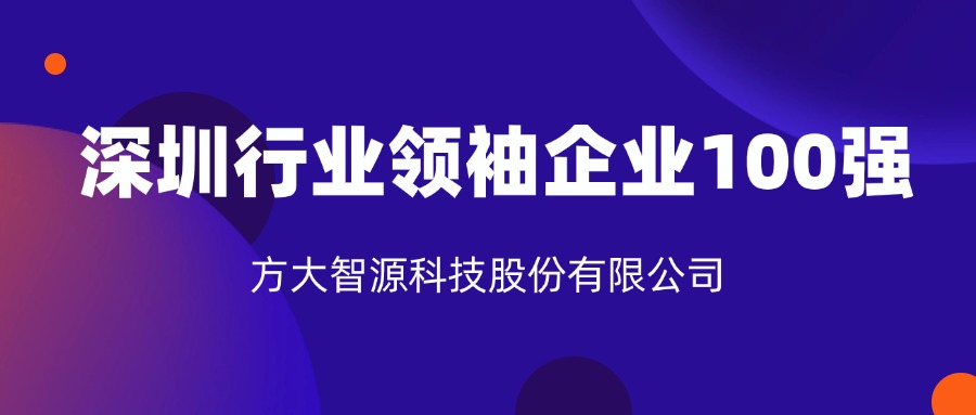 杏耀智源科技股份有限公司连续六年上榜“深圳行业领袖企业100强”